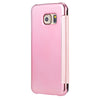 Luxury Mirror Flip Cover Hard PC Case with Auto Sleep Wake Up Function for Samsung Galaxy S6 Edge