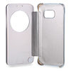 Luxury Mirror Flip Cover Hard PC Case with Auto Sleep Wake Up Function for Samsung Galaxy S6 Edge