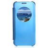 Luxury Mirror Flip Cover Hard PC Case with Auto Sleep Wake Up Function for Samsung Galaxy S6 Edge