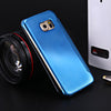 Luxury Mirror Flip Cover Hard PC Case with Auto Sleep Wake Up Function for Samsung Galaxy S6 Edge