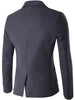 Color Block Single Breasted Wool Blend Blazer