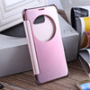 Luxury Mirror Flip Cover Hard PC Case with Auto Sleep Wake Up Function for Samsung Note 5