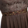 Elegant Round Collar 3/4 Sleeve Lace Spliced Women Dress