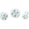 3pcs Plastic DIY Hydrangea Flower Fondant Cake Mould Plunger Cutter Tool