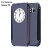 Luxury Mirror Flip Cover Hard PC Case with Auto Sleep Wake Up Function for Samsung Galaxy S6