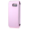 Luxury Mirror Flip Cover Hard PC Case with Auto Sleep Wake Up Function for Samsung Galaxy S6