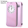 Luxury Mirror Flip Cover Hard PC Case with Auto Sleep Wake Up Function for Samsung Galaxy S6