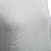 Fashion Round Neck Cut Out Pure Color Sheath Knitted Dress for Ladies