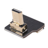 CY CYFPV Micro HDMI Type D Male Up Angled 90 Degree Connector for FPV HDTV Multicopter Aerial Photography