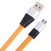 Micro USB Aluminum Alloy Noodle Transfer Data Synchronization Charging Cord 1M