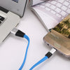 Micro USB Aluminum Alloy Noodle Transfer Data Synchronization Charging Cord 1M