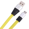 Micro USB Aluminum Alloy Noodle Transfer Data Synchronization Charging Cord 1M