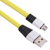 Micro USB Aluminum Alloy Noodle Transfer Data Synchronization Charging Cord 1M