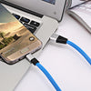 Micro USB Aluminum Alloy Noodle Transfer Data Synchronization Charging Cord 1M