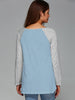 Raglan Sleeve Asymmetrical T-Shirt