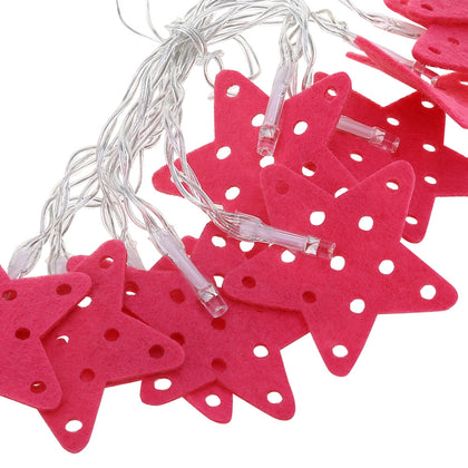 10 LEDs Star Shaped String Light Battery Powered Lamp