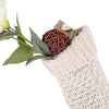 Cute Pure Color Ladies Knitted Christmas Knee Socks