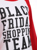 Black Friday Print Raglan Sleeve Tee