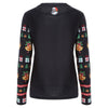 Cute Long Sleeve 3D Santa Claus Print Christmas T-Shirt
