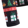Cute Long Sleeve 3D Santa Claus Print Christmas T-Shirt