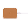 HOCO CW2 PU Leather Aluminum Alloy Frame Qi Wireless Charger for Qi-enabled Devices