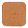 HOCO CW2 PU Leather Aluminum Alloy Frame Qi Wireless Charger for Qi-enabled Devices