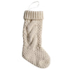 Cute Pure Color Ladies Knitted Christmas Knee Socks