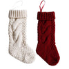 Cute Pure Color Ladies Knitted Christmas Knee Socks