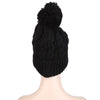 Stylish Earphone Pattern Venonat Ladies Plush Knitted Hat