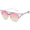 Stylish Cat Ear Ladies Color Coated Sunglasses