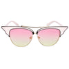 Stylish Cat Ear Ladies Color Coated Sunglasses