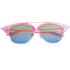 Stylish Cat Ear Ladies Color Coated Sunglasses