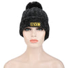 Stylish Lace Venonat Letter Print Ladies Knitted Hat