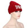 Stylish Letter Print Pure Color Ladies Warm Knitted Hat