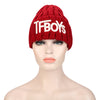 Stylish Letter Print Pure Color Ladies Warm Knitted Hat
