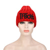 Stylish Letter Print Pure Color Ladies Warm Knitted Hat