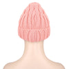 Stylish Letter Print Pure Color Ladies Warm Knitted Hat