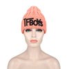 Stylish Letter Print Pure Color Ladies Warm Knitted Hat