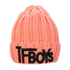 Stylish Letter Print Pure Color Ladies Warm Knitted Hat