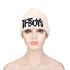 Stylish Letter Print Pure Color Ladies Warm Knitted Hat