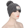 Stylish Cloth Sticking Venonat Ladies Warm Knitted Hat