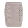 Fashionable Stylish Sheath Bodycon Pure Color Slit Zipper Type Dress for Ladies