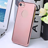 Frosted Electroplate Plating TPU Protective Back Cover for iPhone 7 4.7 inch