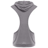 Simple Design Hooded Sleeveless Front Pocket Solid Color T-Shirt for Men