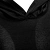 Simple Design Hooded Sleeveless Front Pocket Solid Color T-Shirt for Men
