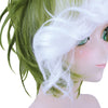 Short Straight Mixed Colors White Green Wig Cosplay for Kabaneri of The Iron Fortress Ikoma Figure