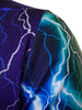 Hooded 3D Colorful Lightning Print Hoodie