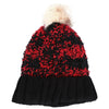 Stylish Color Block Letter Print Venonat Ladies Warm Plush Knitted Hat