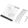 Pair of 9008 / H13 Car Integrated LED Headlight 6500K Water Resistance Heat Dissipation 60W Bright Vehicle Lamp