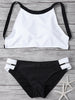 Cut Out High Neck 2 Piece Swimsuit